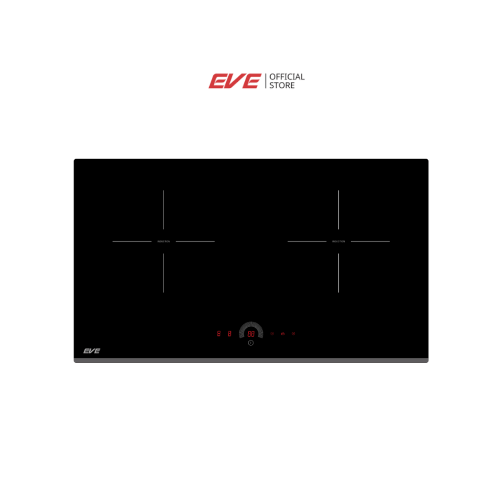 เตาฝังอินดักชั่น เตาแม่เหล็กไฟฟ้า 2 หัว EVE รุ่น HB73-2CROSS/TC ขนาด 73 ซม. สีดำ_1